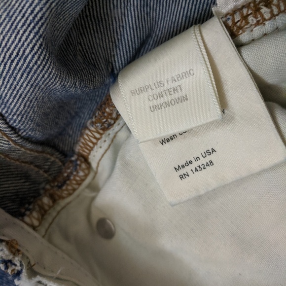 NEW Reformation Zip Crop Straight Leg Jeans 29 - Picture 6 of 7